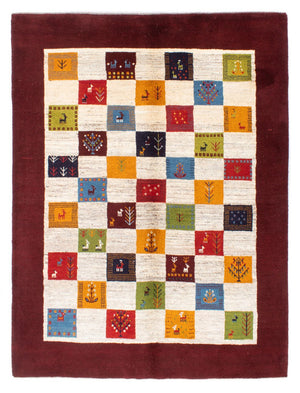 Tapis Gabbeh - Persan - 197 x 155 cm - multicolore