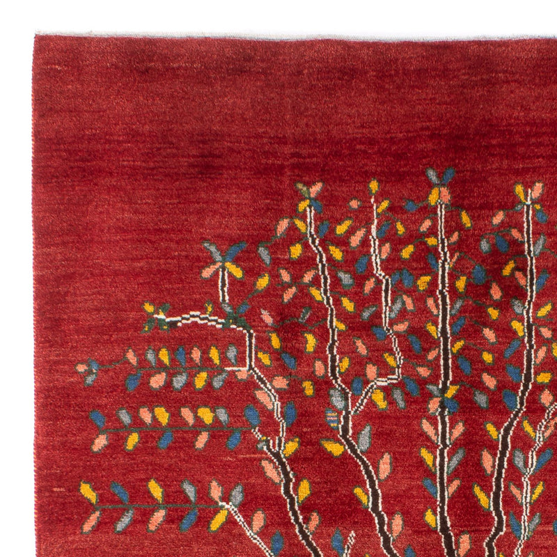 Tapis Gabbeh - Persan - 204 x 150 cm - rouge