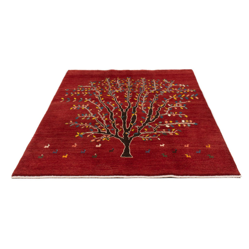 Tapis Gabbeh - Persan - 204 x 150 cm - rouge