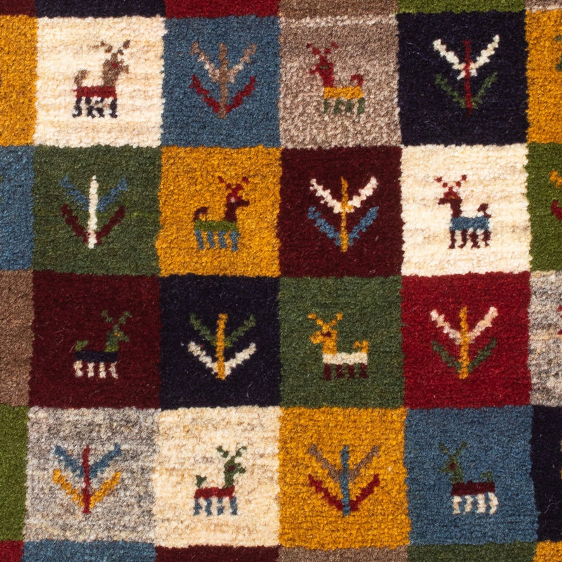 Tapis Gabbeh - Persan - 90 x 62 cm - multicolore