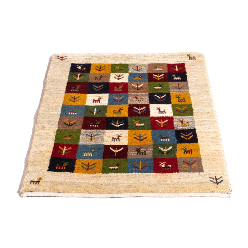 Tapis Gabbeh - Persan - 90 x 62 cm - multicolore