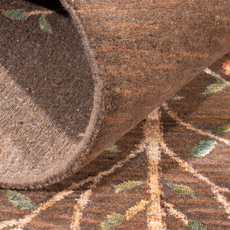 Tapis design - 249 x 187 cm - marron