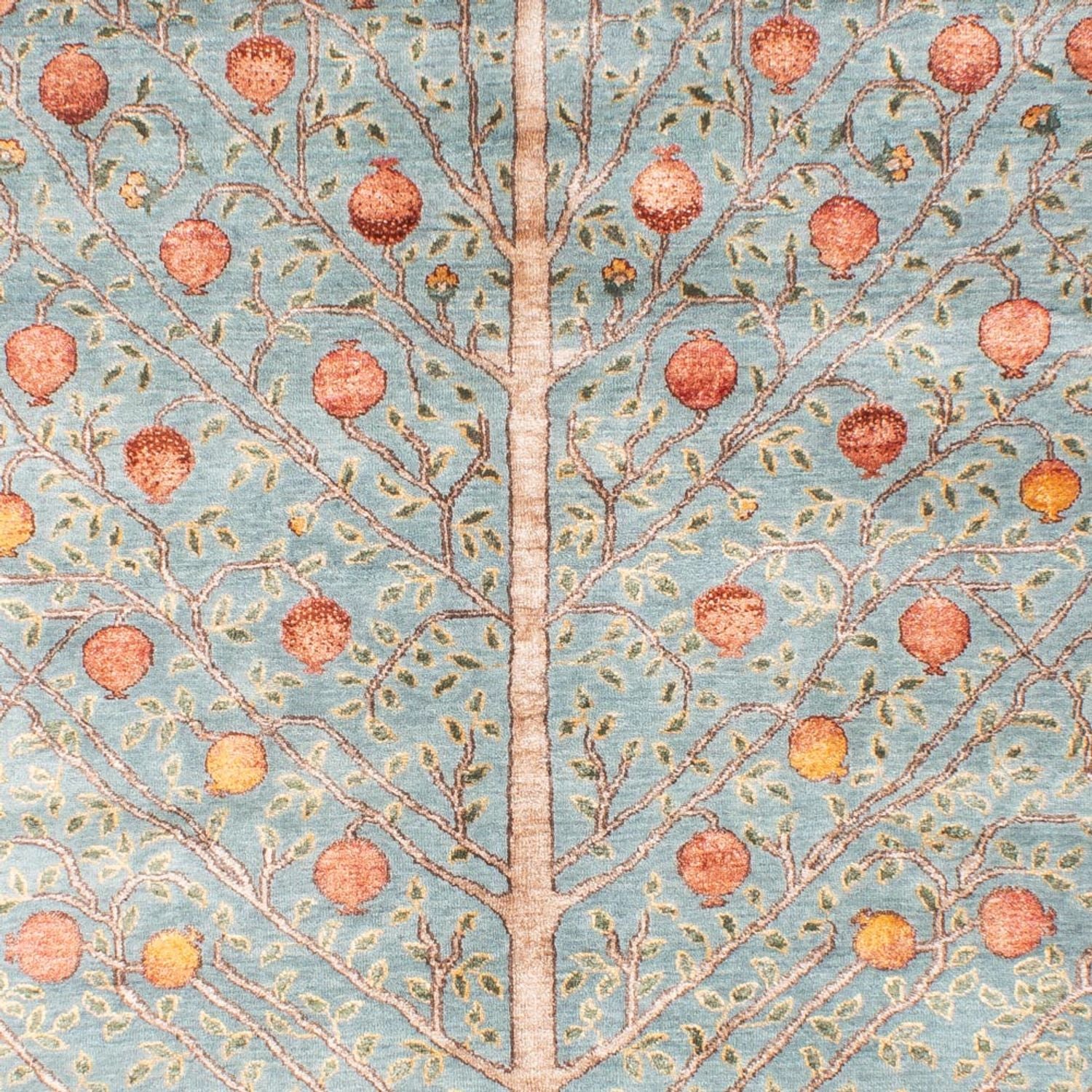 Designer Teppich - 253 x 184 cm - türkis