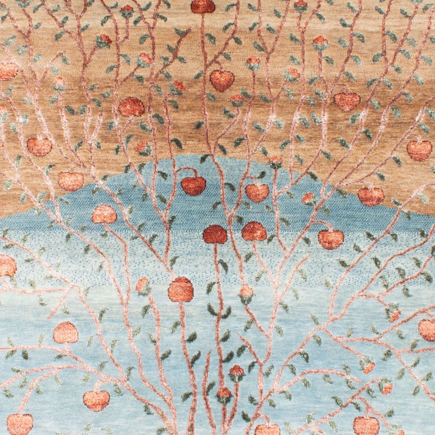 Designer Teppich - 260 x 188 cm - blau