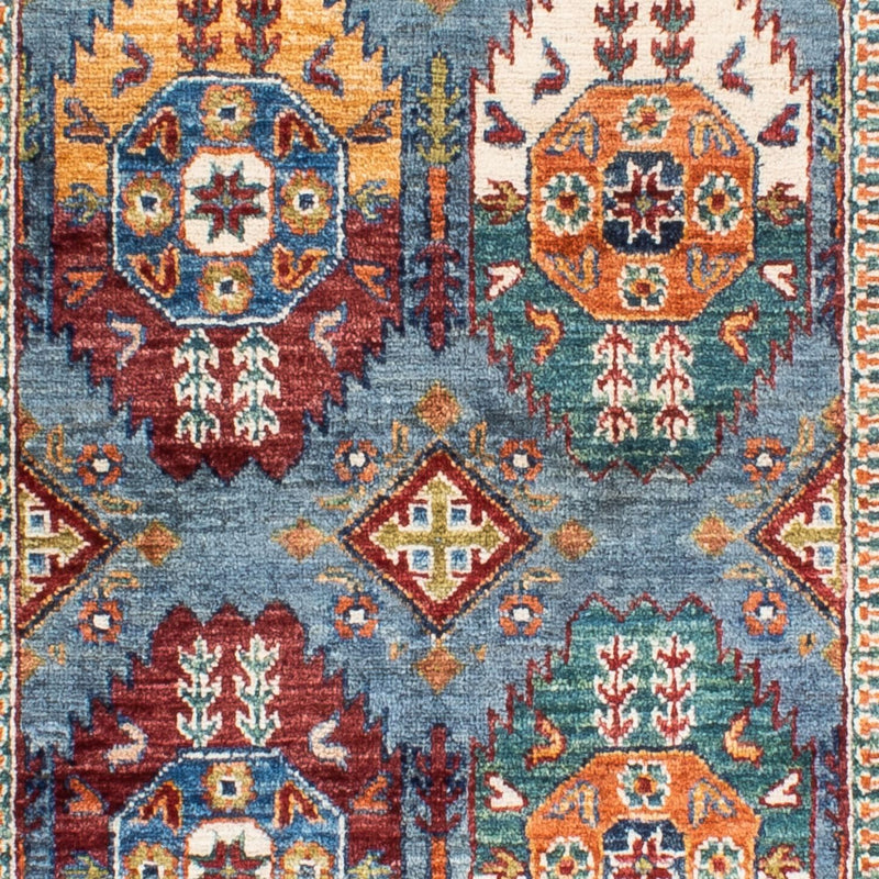 Tapis de couloir Tapis Ziegler - Ariana - 269 x 88 cm - bleu