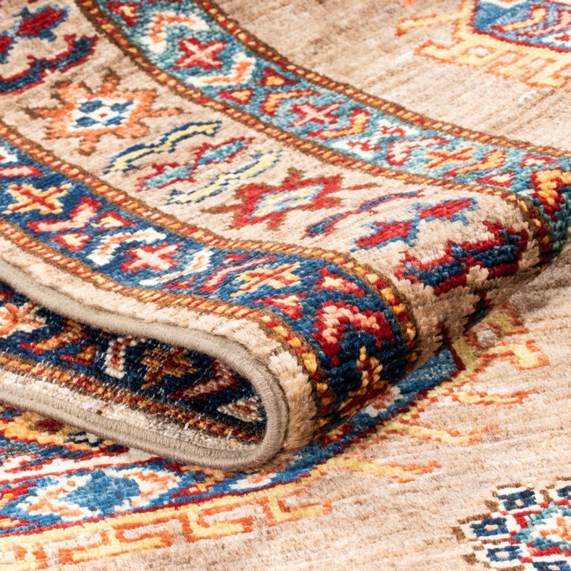 Tapis de couloir Tapis Ziegler - Kazak - 254 x 79 cm - naturel