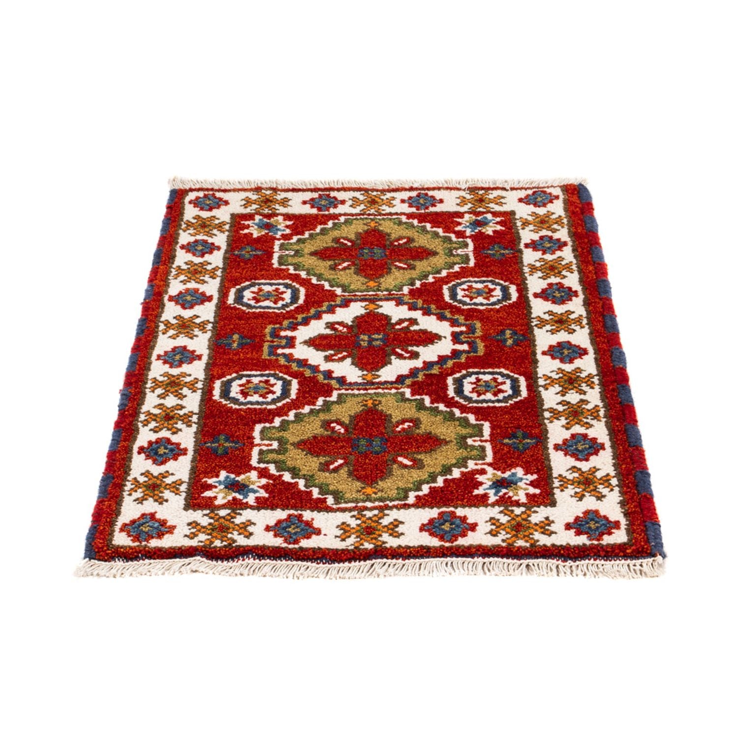 Tapis oriental - 94 x 62 cm - rouge