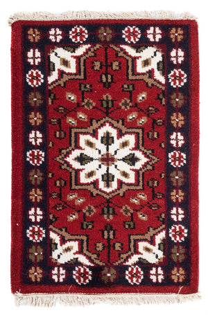 Tapis oriental - 90 x 60 cm - rouge