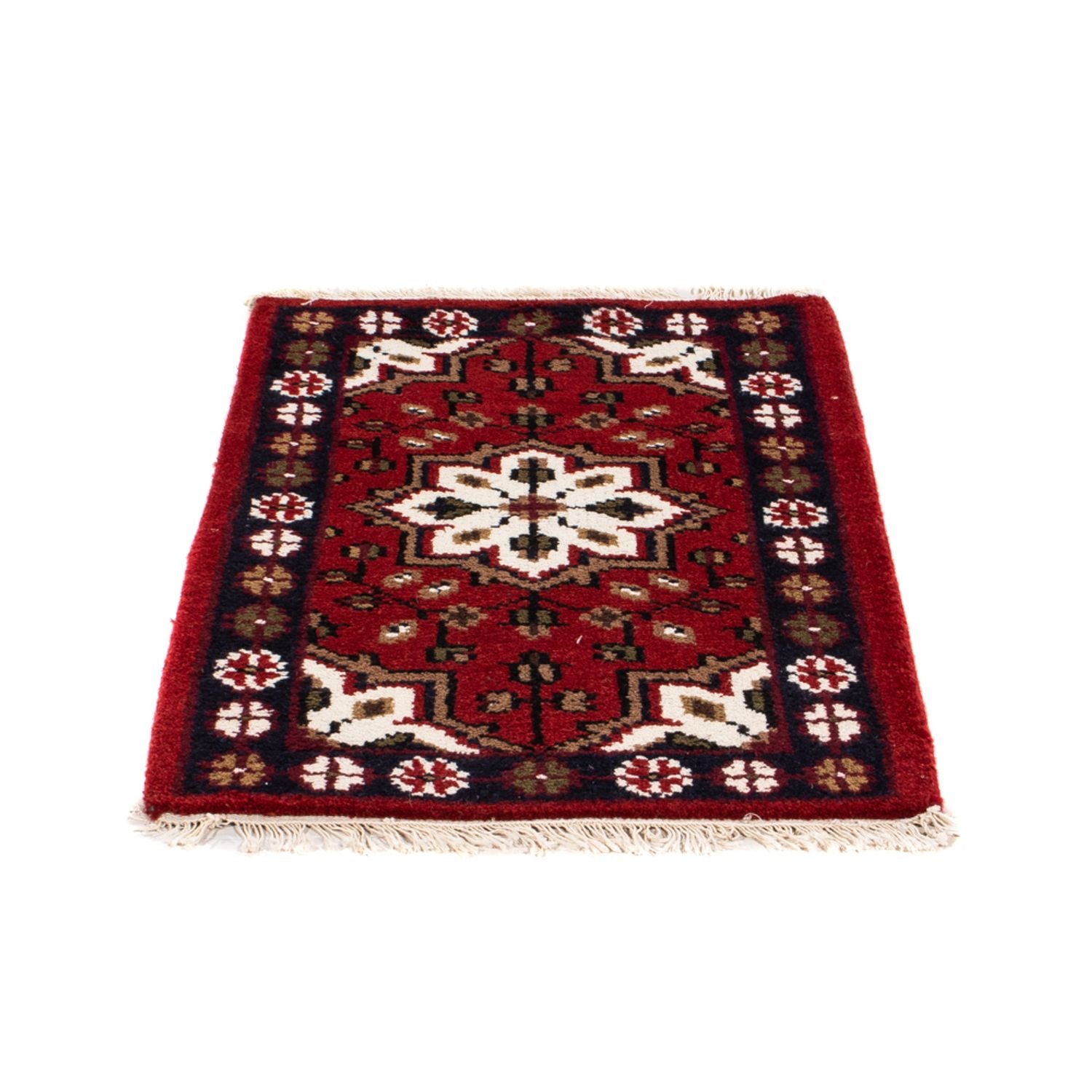 Tapis oriental - 90 x 60 cm - rouge