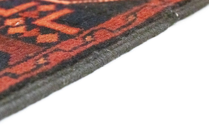 Tapis de couloir Tapis afghan - Kunduz - 288 x 78 cm - rouge