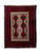 Belutsch Teppich 95 x 70 cm - rot