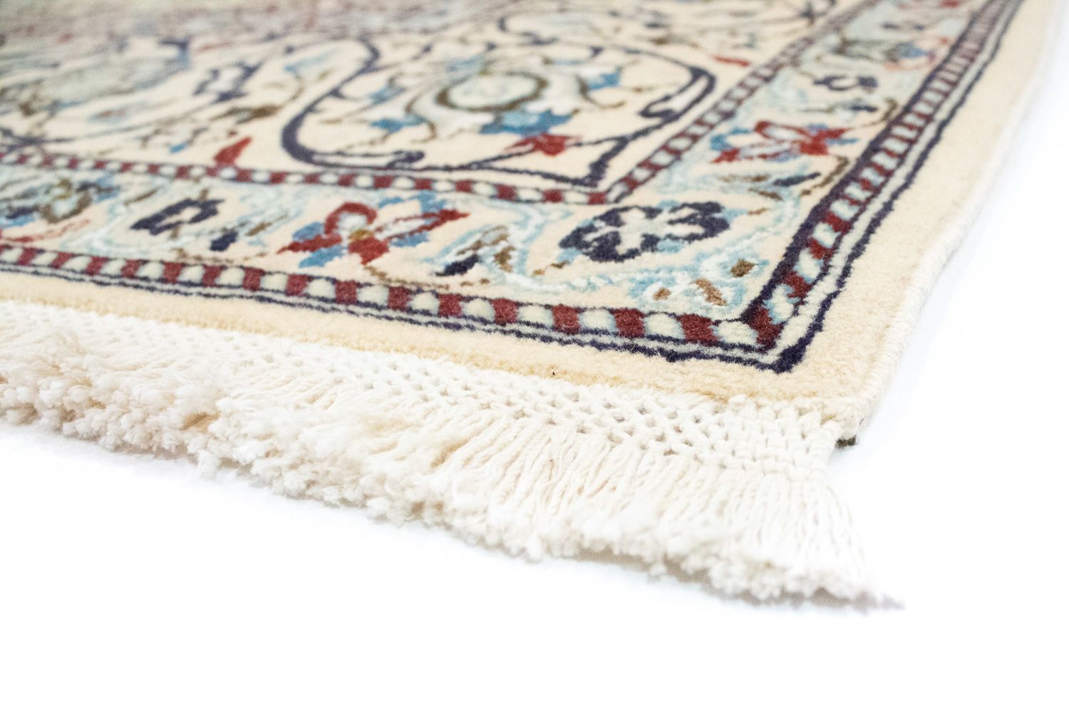 Tapis persan - Nain - Royal - 304 x 200 cm - blanc naturel