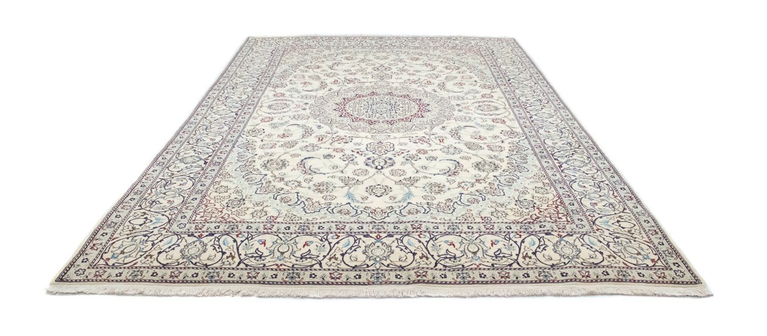 Tapis persan - Nain - Royal - 304 x 200 cm - blanc naturel