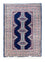 Tapis Turkaman - 90 x 62 cm - bleu