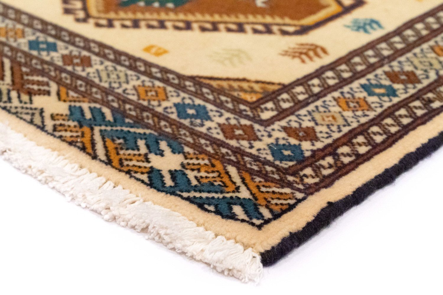 Tapis Turkaman - 88 x 63 cm - beige