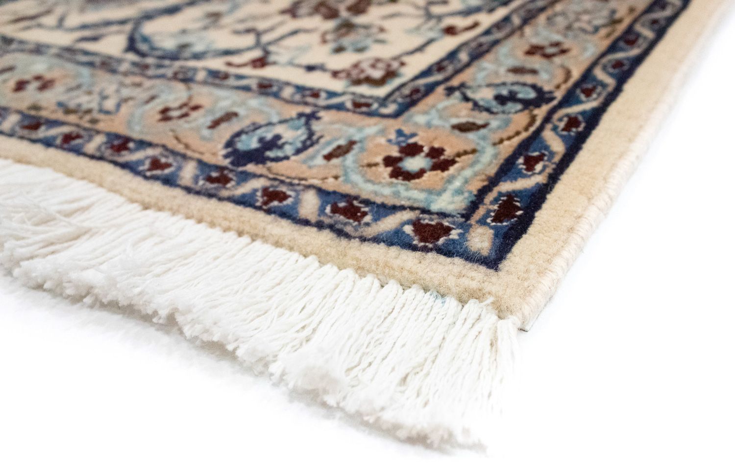 Tapis persan - Nain - Royal - 300 x 200 cm - bleu foncé