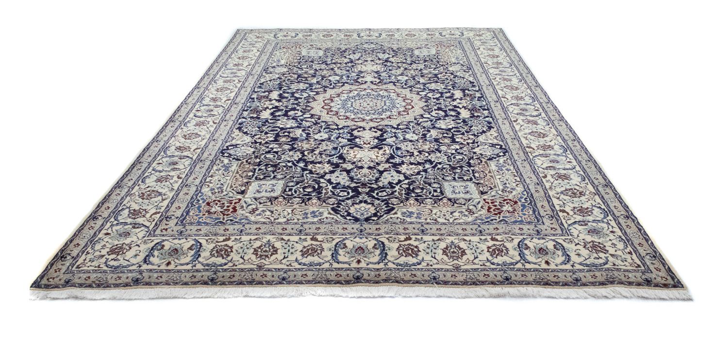 Tapis persan - Nain - Royal - 300 x 200 cm - bleu foncé