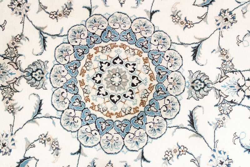 Tapis persan - Nain - 280 x 198 cm - blanc naturel