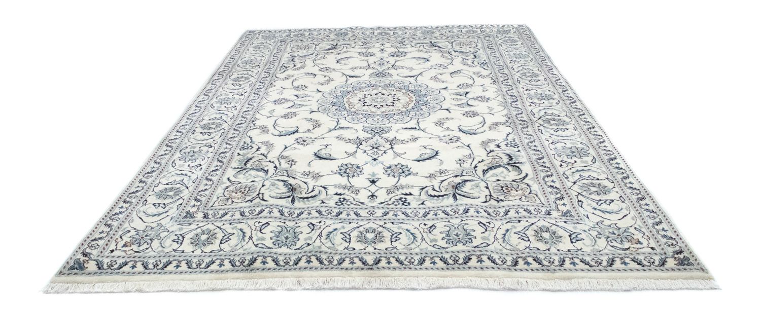 Tapis persan - Nain - 280 x 198 cm - blanc naturel