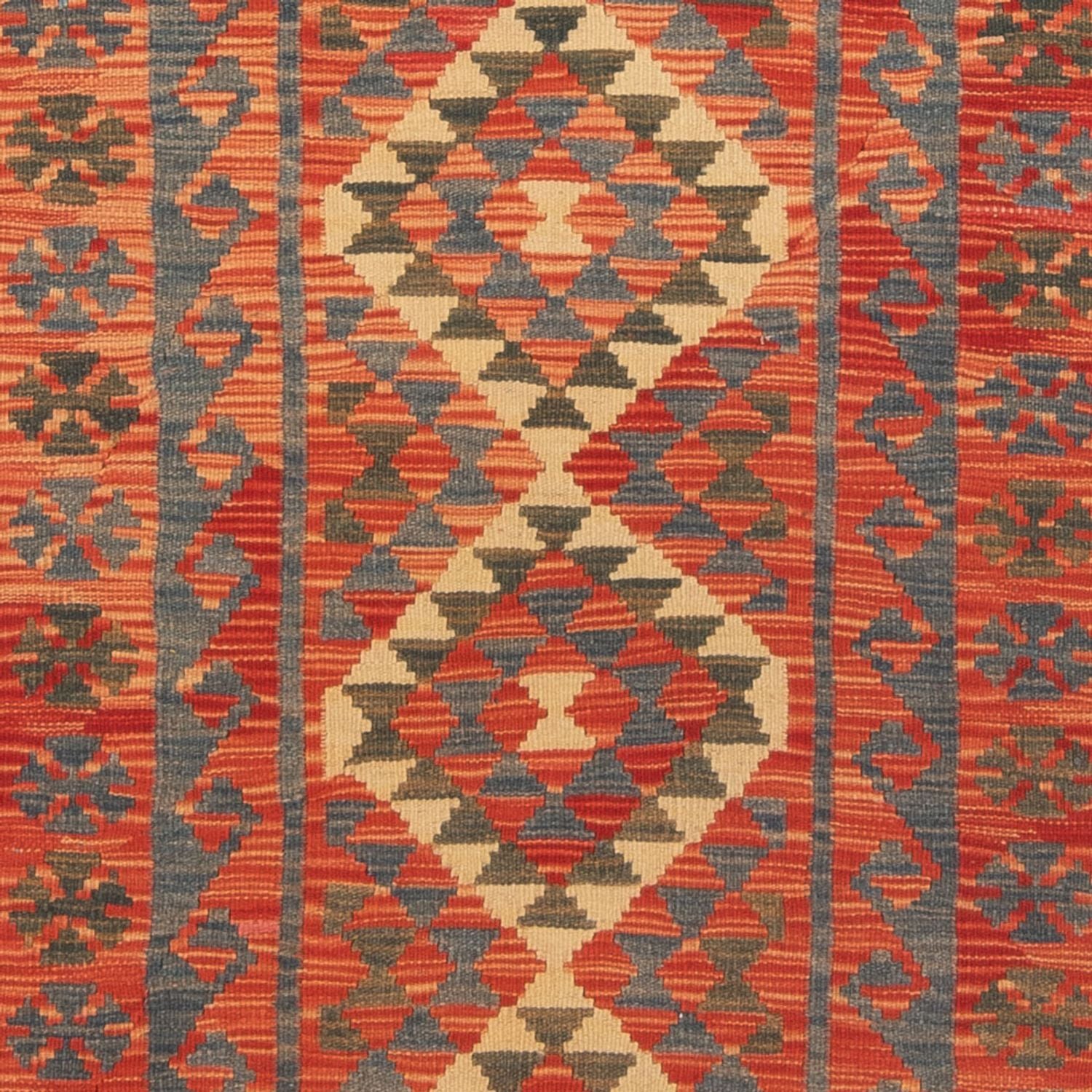 Läufer Kelim - Splash - 206 x 98 cm - mehrfarbig