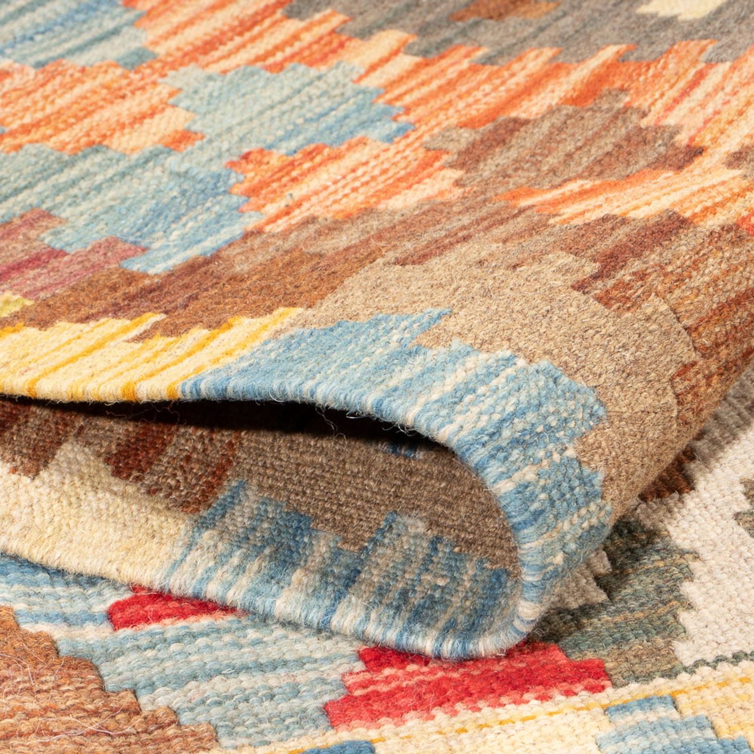 Tapis Kelim - Splash - 176 x 127 cm - multicolore
