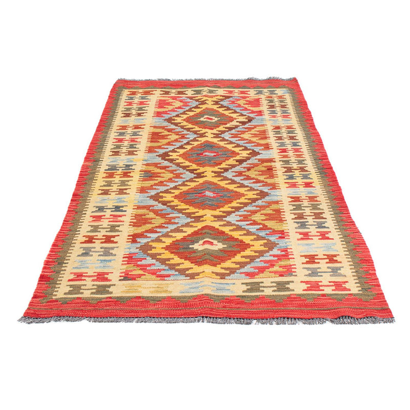 Tapis de couloir Tapis Kelim - Splash - 201 x 94 cm - multicolore