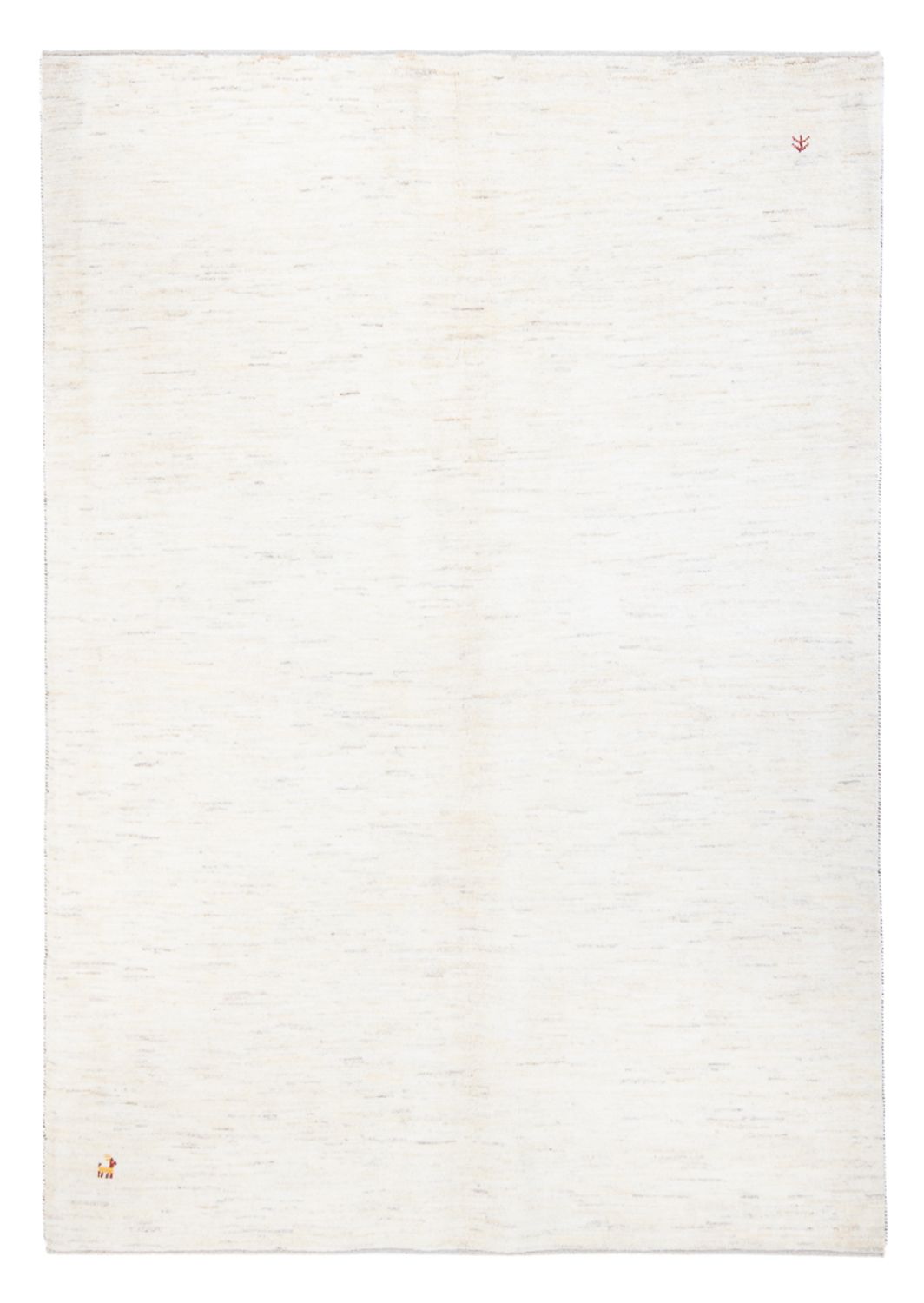 Tapis Gabbeh - Persan - 236 x 166 cm - blanc