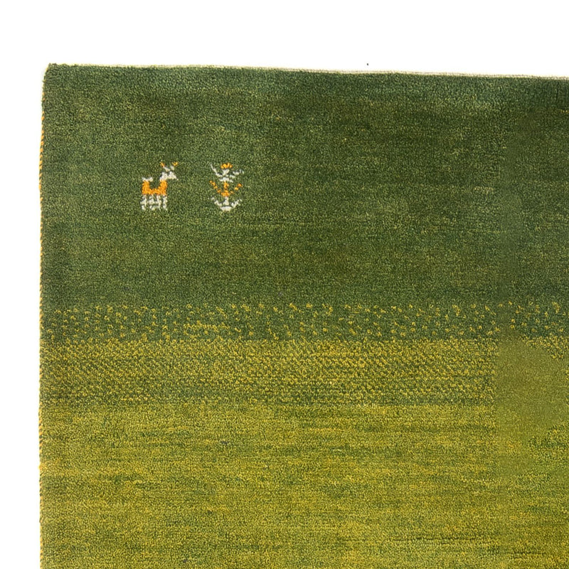 Tapis Gabbeh - Persan - 201 x 148 cm - vert