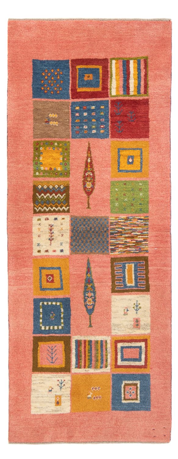 Tapis de couloir Tapis Gabbeh - Persan - 198 x 83 cm - multicolore