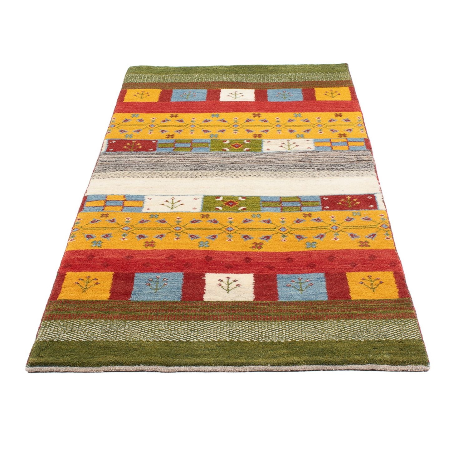 Tapis de couloir Tapis Gabbeh - Persan - 200 x 82 cm - multicolore
