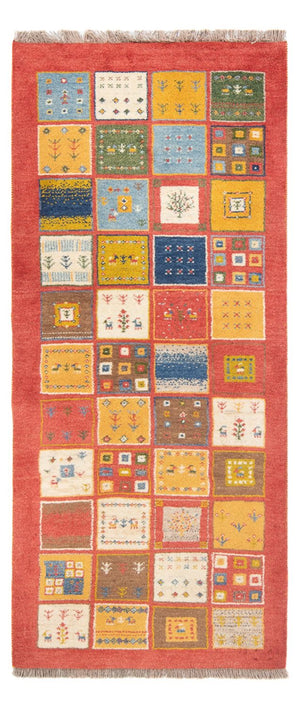 Tapis de couloir Tapis Gabbeh - Persan - 197 x 88 cm - multicolore