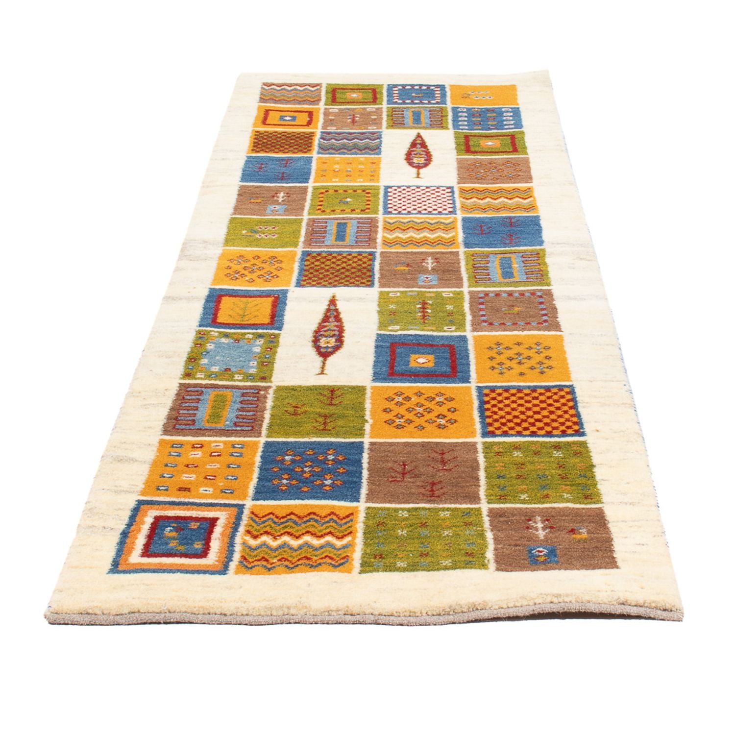 Tapis de couloir Tapis Gabbeh - Persan - 242 x 83 cm - multicolore