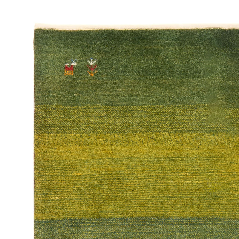 Tapis Gabbeh - Persan - 204 x 152 cm - vert