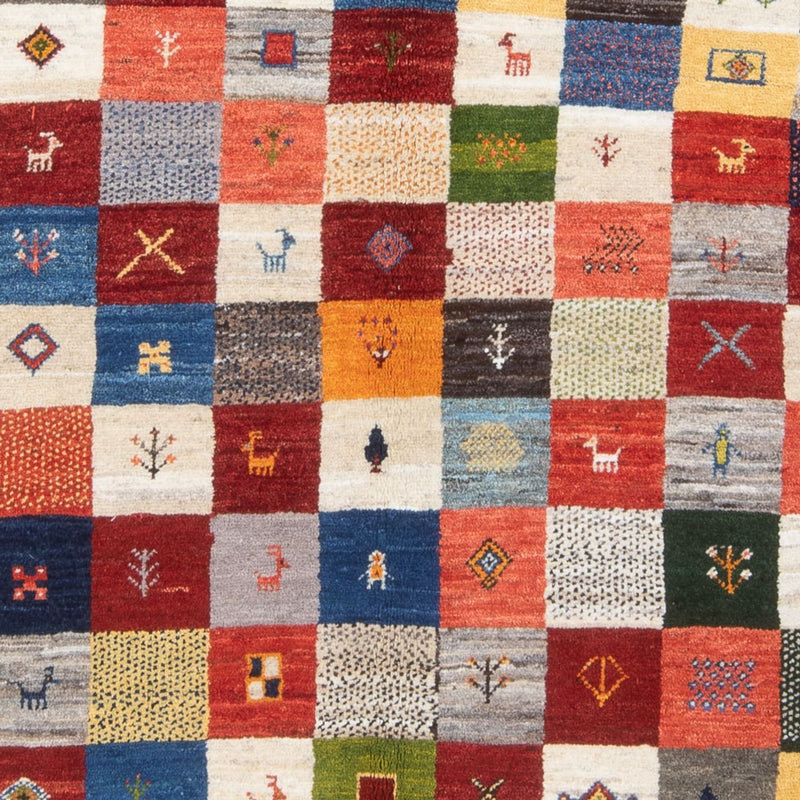 Tapis Gabbeh - Persan - 201 x 157 cm - multicolore