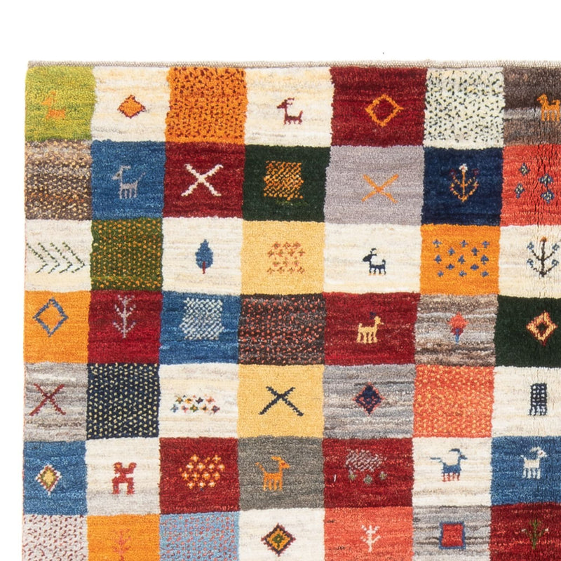 Tapis Gabbeh - Persan - 201 x 157 cm - multicolore