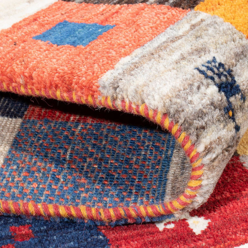Tapis Gabbeh - Persan - 201 x 157 cm - multicolore