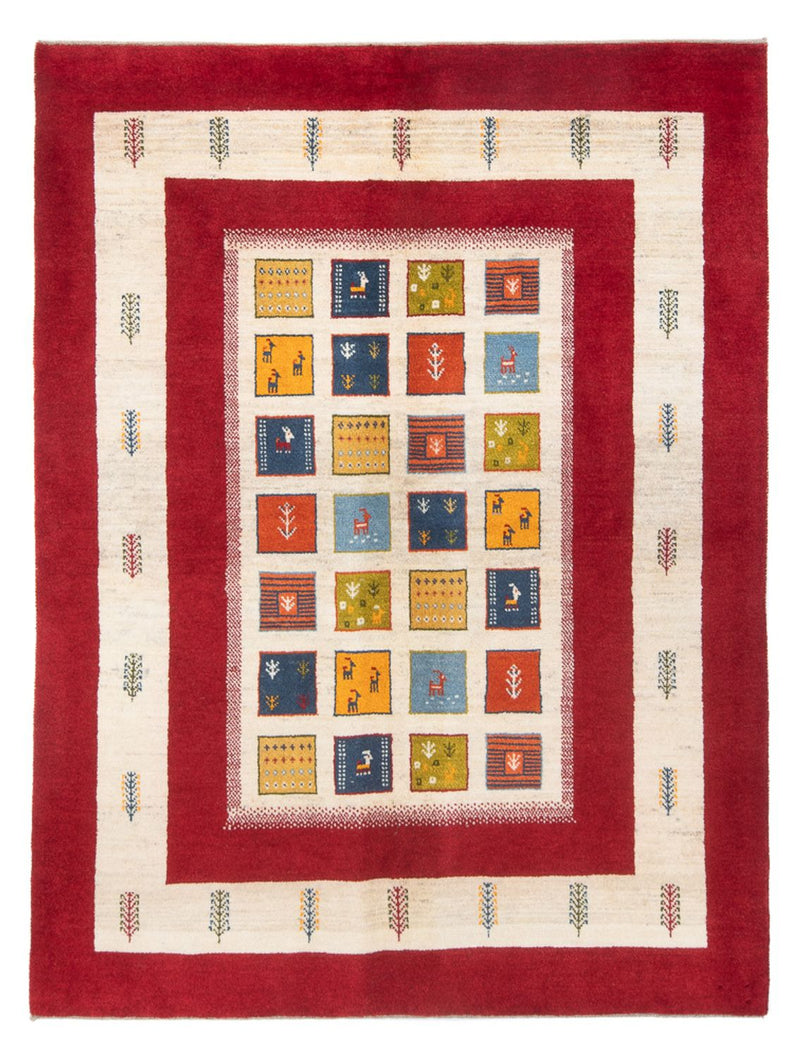 Tapis Gabbeh - Persan - 204 x 157 cm - multicolore