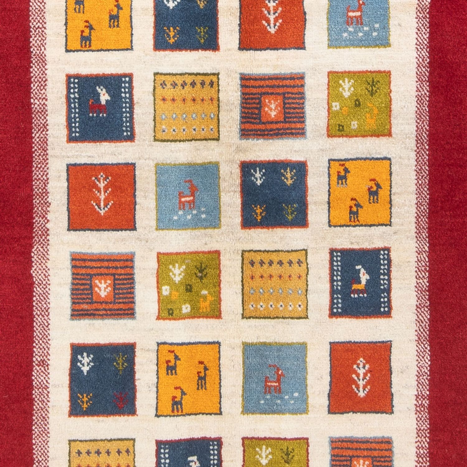 Tapis Gabbeh - Persan - 204 x 157 cm - multicolore