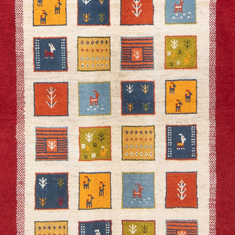 Tapis Gabbeh - Persan - 204 x 157 cm - multicolore