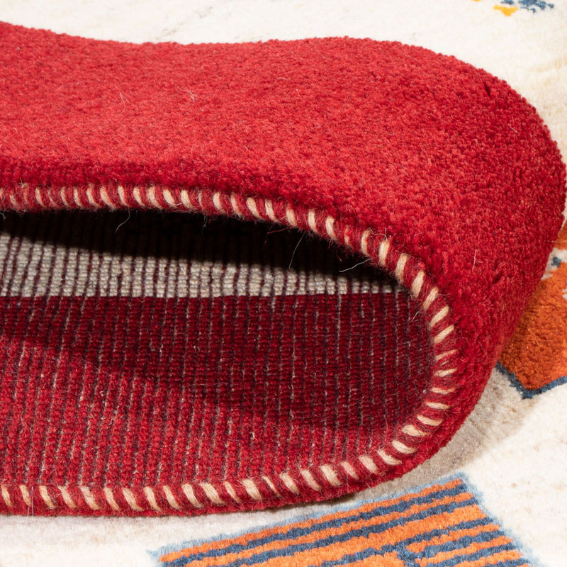 Tapis Gabbeh - Persan - 204 x 157 cm - multicolore