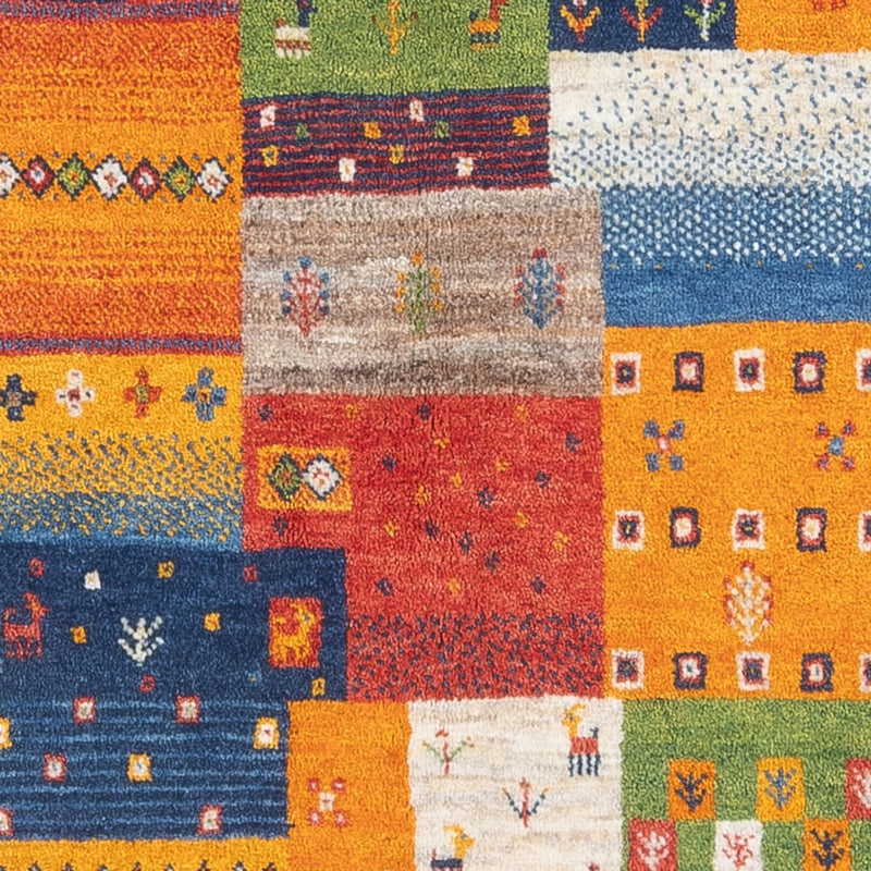 Tapis Gabbeh - Loribaft Persan - 184 x 124 cm - multicolore