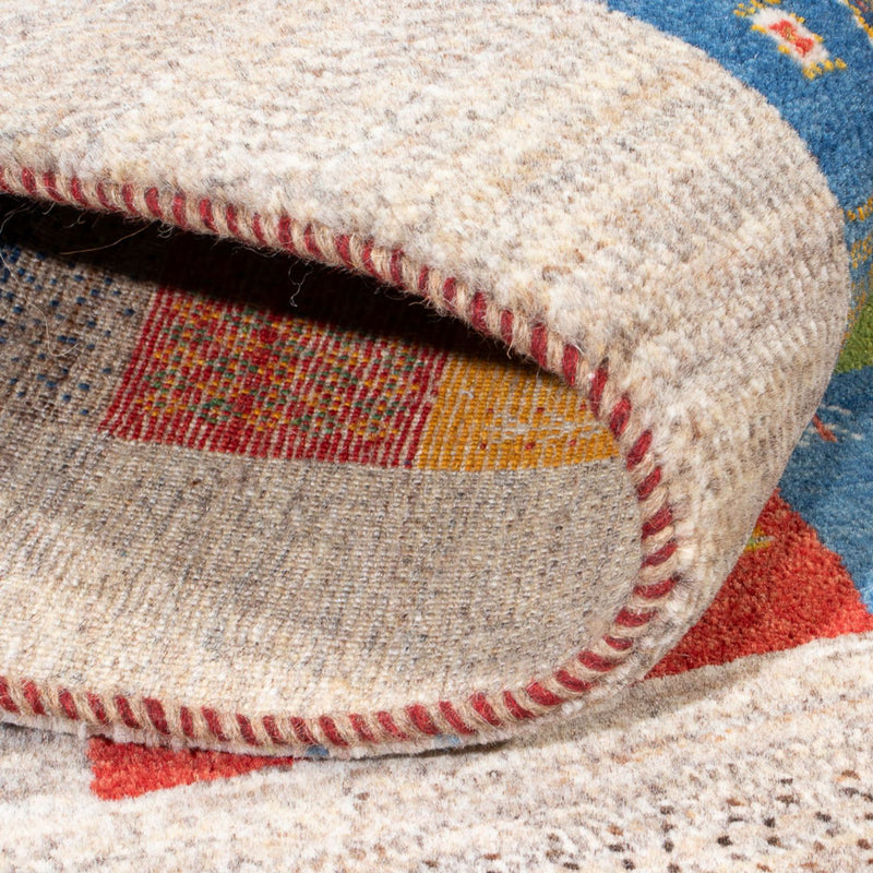Tapis Gabbeh - Loribaft Persan - 184 x 124 cm - multicolore