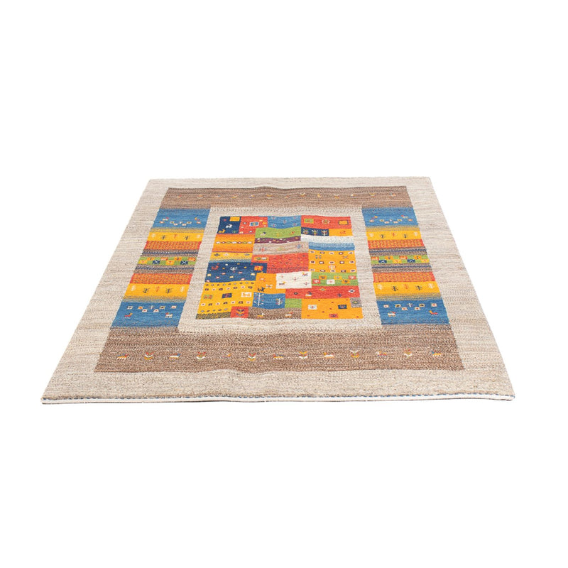 Tapis Gabbeh - Loribaft Persan - 184 x 124 cm - multicolore