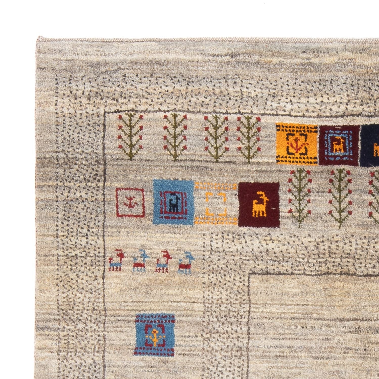 Tapis Gabbeh - Persan - 196 x 155 cm - multicolore