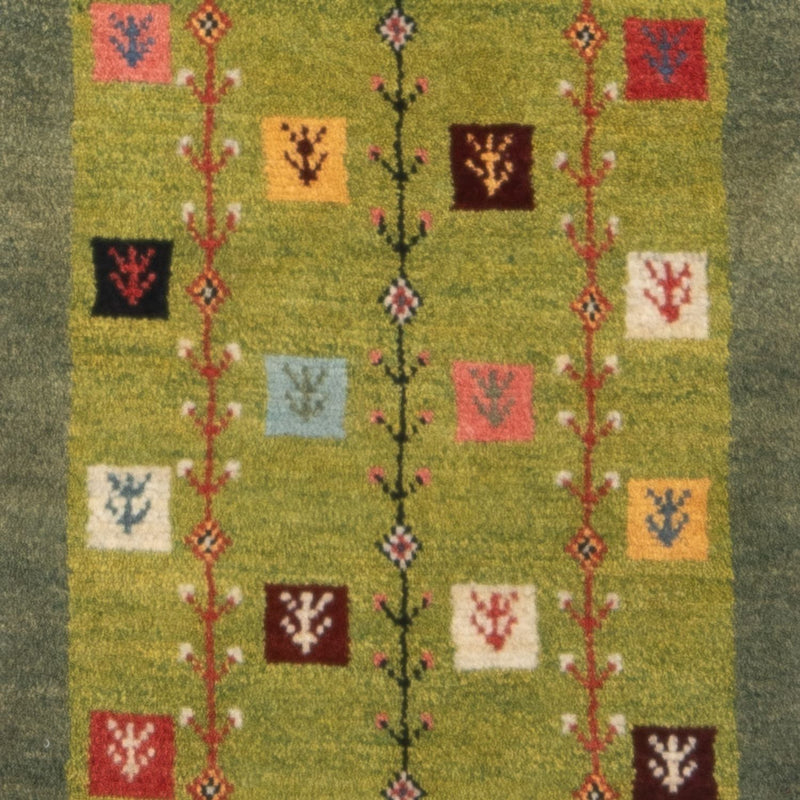 Tapis de couloir Tapis Gabbeh - Persan - 150 x 55 cm - multicolore