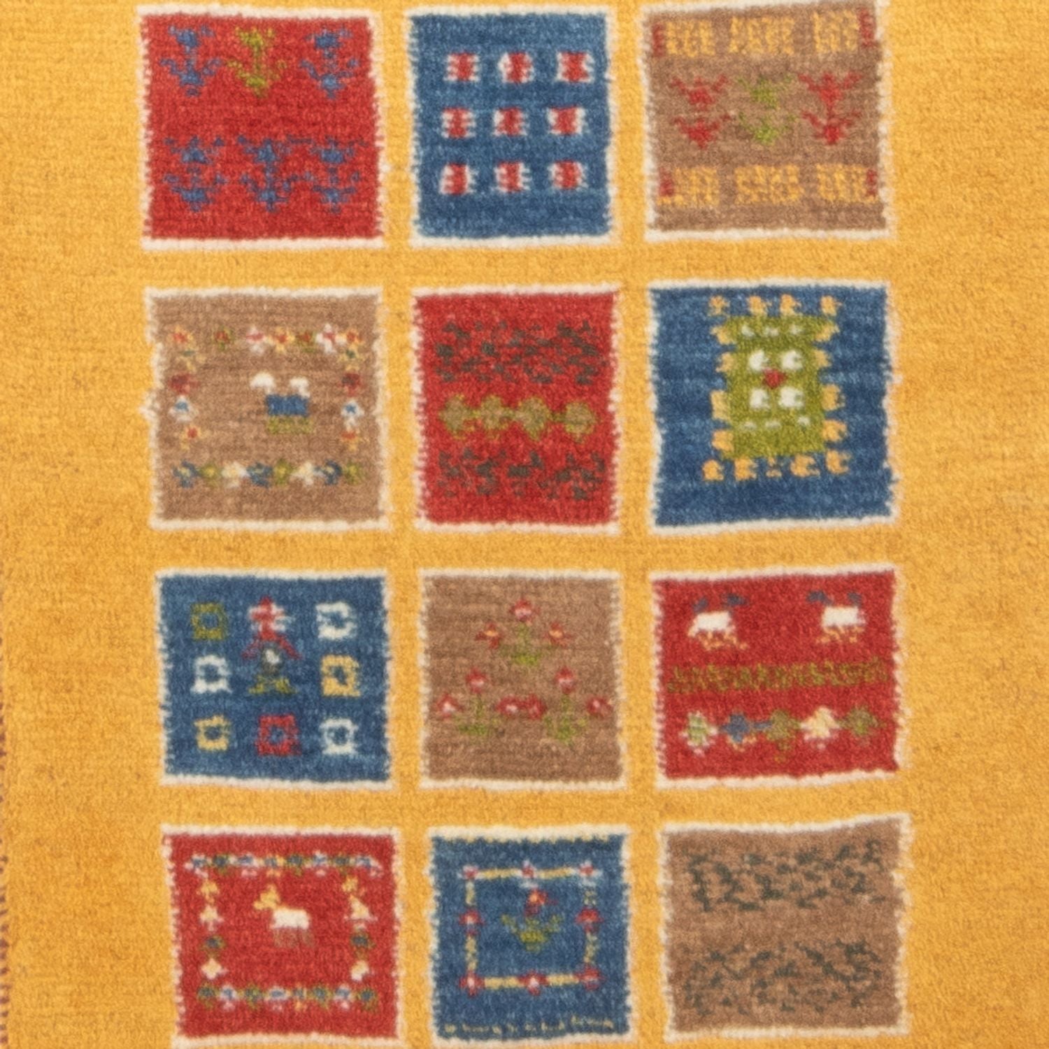 Tapis de couloir Tapis Gabbeh - Persan - 148 x 54 cm - multicolore