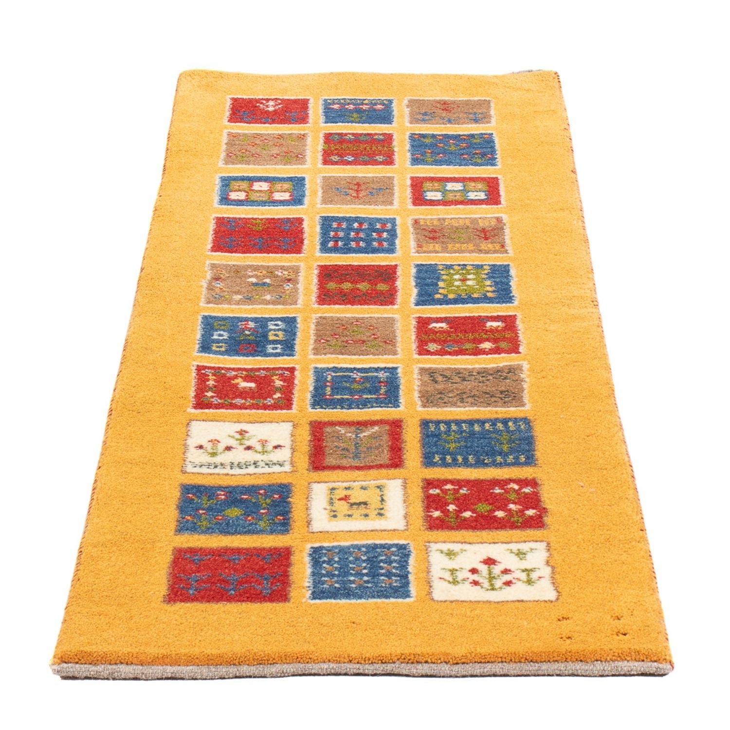 Tapis de couloir Tapis Gabbeh - Persan - 148 x 54 cm - multicolore