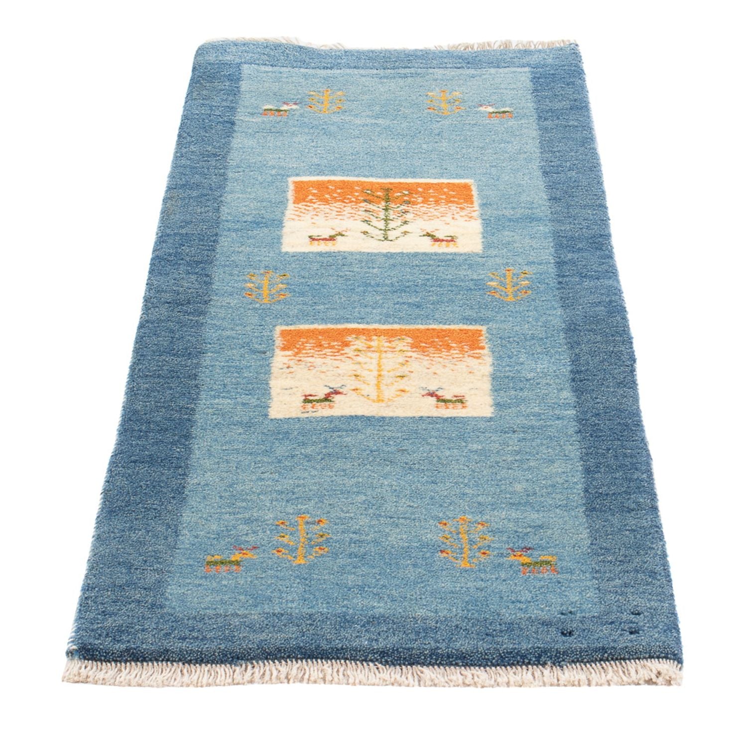 Tapis de couloir Tapis Gabbeh - Persan - 148 x 50 cm - multicolore