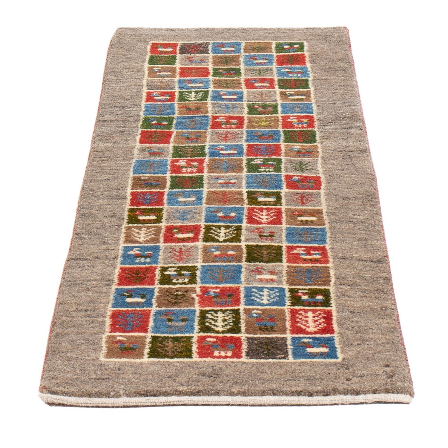 Tapis de couloir Tapis Gabbeh - Persan - 150 x 51 cm - multicolore