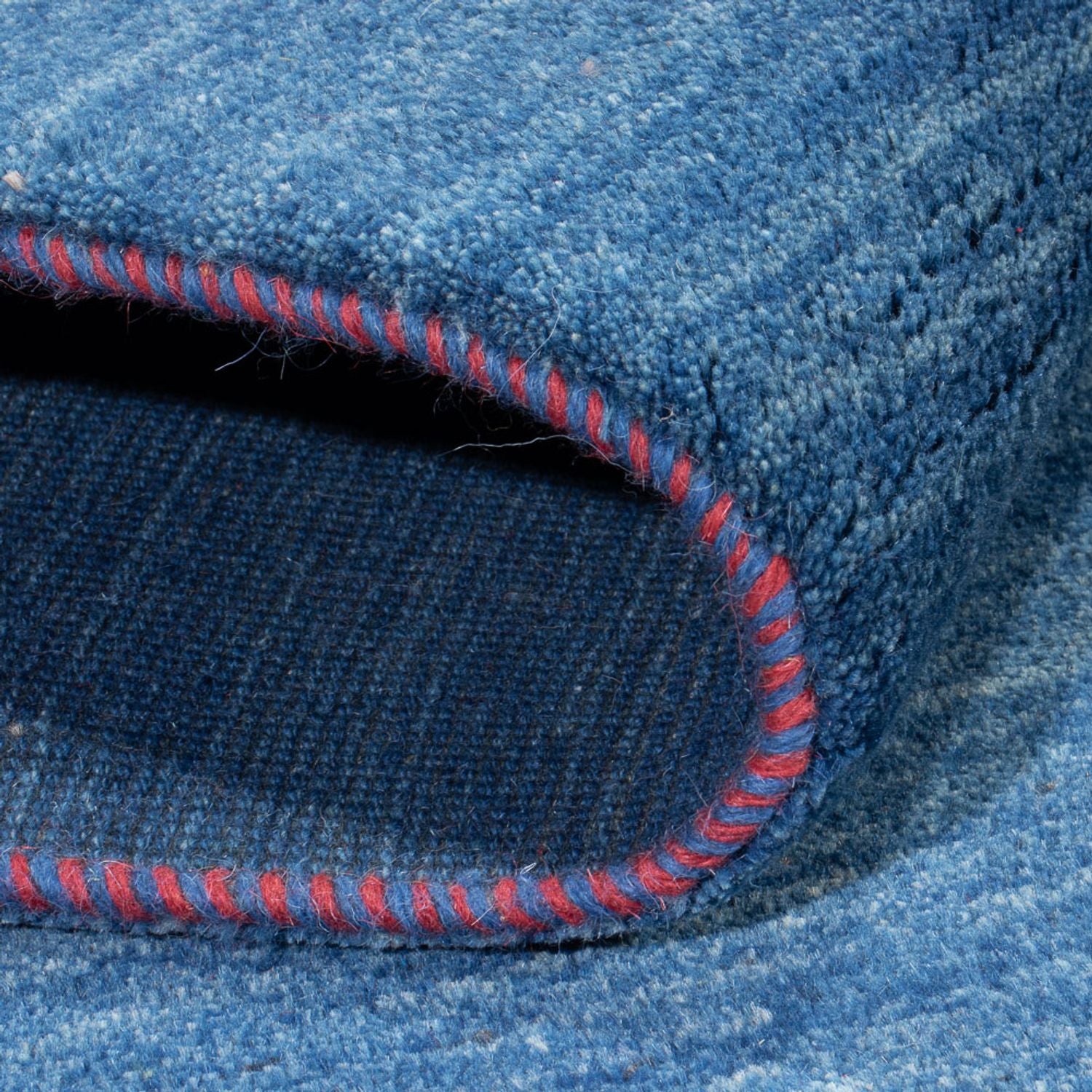 Tapis Gabbeh - Persan - 252 x 170 cm - bleu de mer